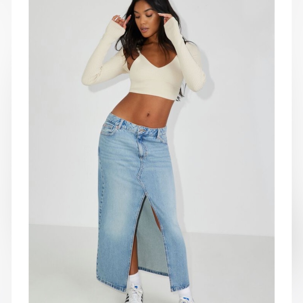 Garage denim skirt
